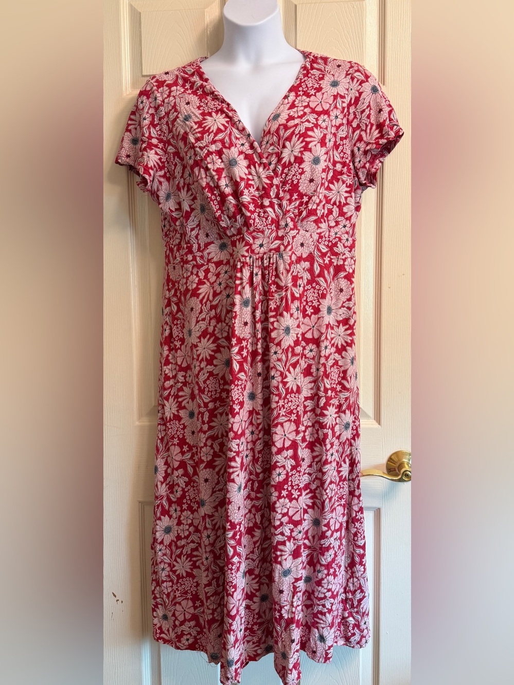Seasalt Cornwall Chapelle Organic Cotton Midi Faux Wrap Dress